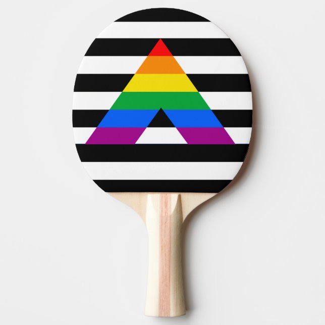 STRAIGHT ALLY PRIDE 2014 PRIDE.png Ping Pong Paddle (Front)