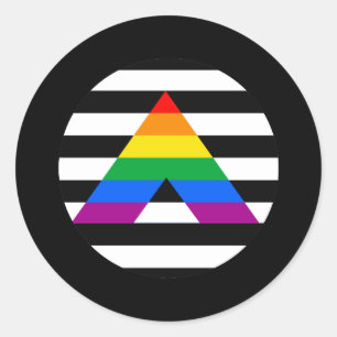 Straight Ally Pride Classic Round Sticker