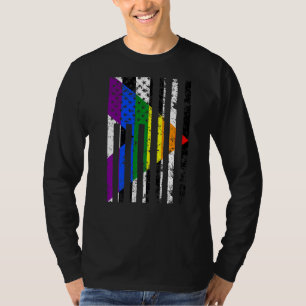Straight Ally Pride Flag Usa Straight Ally Flag T-Shirt