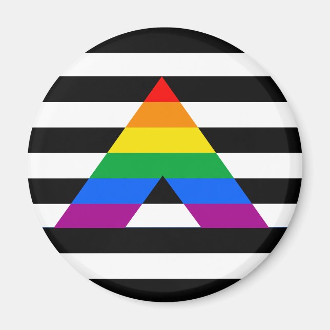 Straight Ally Pride Magnet (Front)