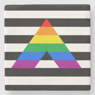 STRAIGHT ALLY PRIDE.png Stone Coaster