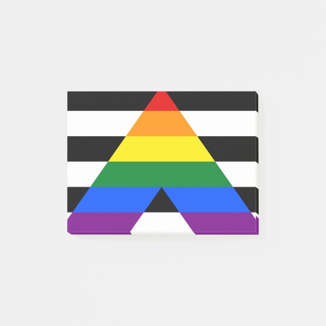Straight Ally Pride Post-it Notes (Front)