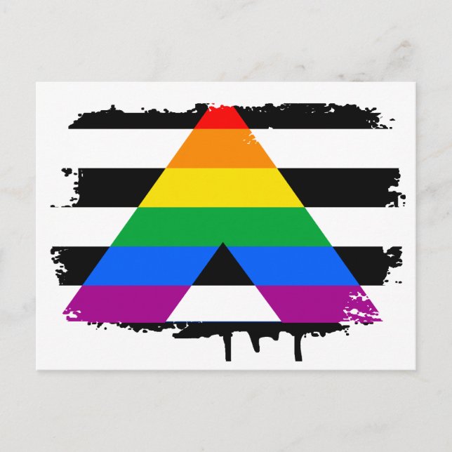 Straight Ally Pride Postcard (Front)
