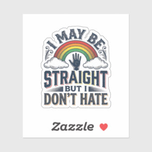 Straight Ally Pride Rainbow Vintage Vector Design_