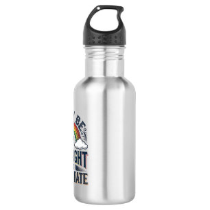 Straight Ally Pride Rainbow Vintage Vector Design_ 532 Ml Water Bottle