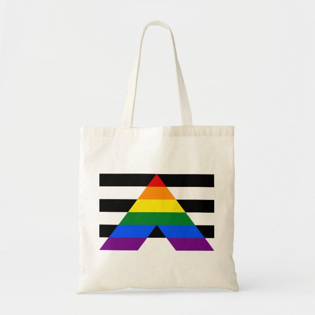 Straight Ally Pride Tote Bag (Front)