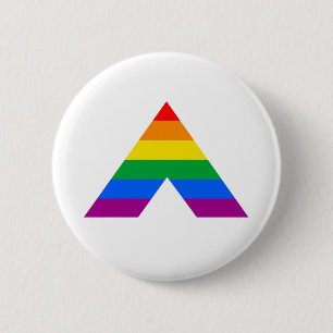 Straight Ally Symbol 6 Cm Round Badge