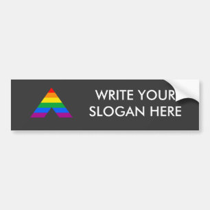 Straight Ally Symbol Bumper Sticker