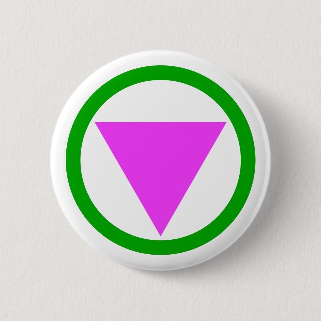 Straight ally symbol button (Front)