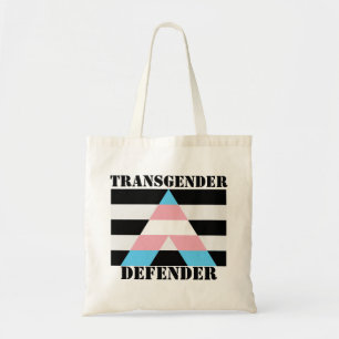 Straight Ally Transgender Defender flag Tote Bag