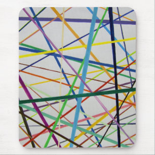 Straight but Colourful Mouse Mat