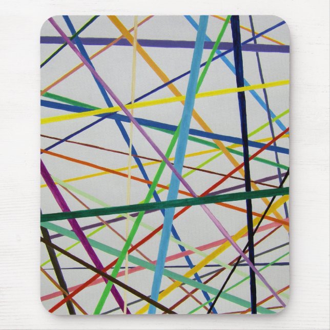 Straight but Colourful Mouse Mat (Front)