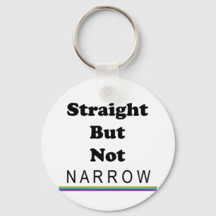 Straight But Not Narrow Key Ring