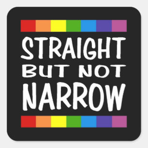 Straight But Not Narrow Sticker - Square
