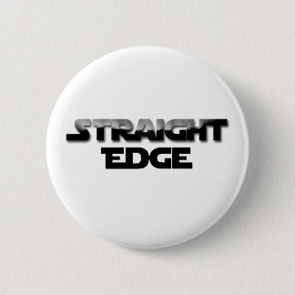Straight-Edge 6 Cm Round Badge