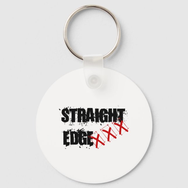 Straight Edge Box Sqr Key Ring (Front)