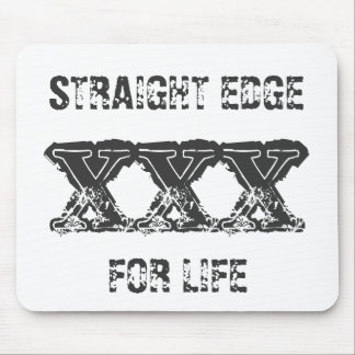 STRAIGHT EDGE FOR LIFE Mouse Pad