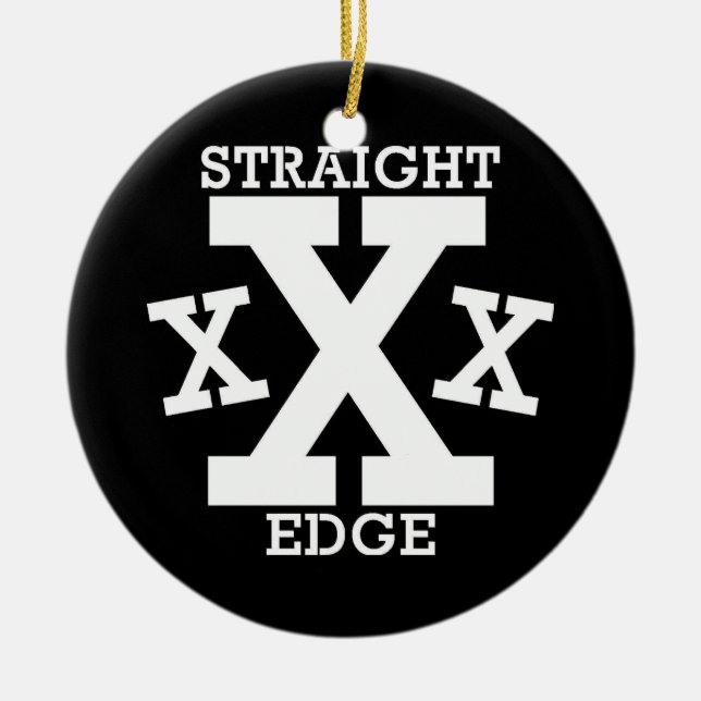 Straight Edge "Ornament Thing" Ceramic Tree Decoration (Front)