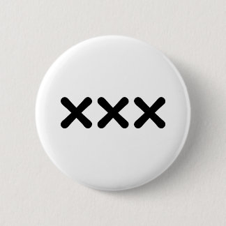 straight edge - punk 6 cm round badge