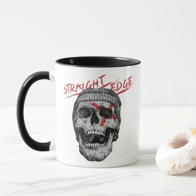 Straight Edge Skull Mug (With Donut)