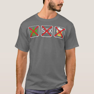 Straight Edge Vegan Against Drugs Punk 3 T-Shirt