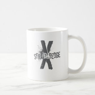 Straight Edge X dark grey Coffee Mug