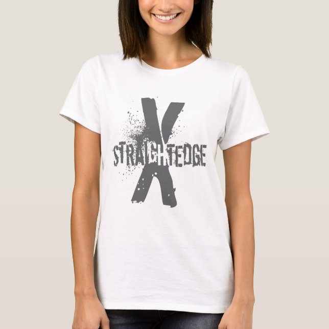 Straight Edge X dark grey T-Shirt (Front)