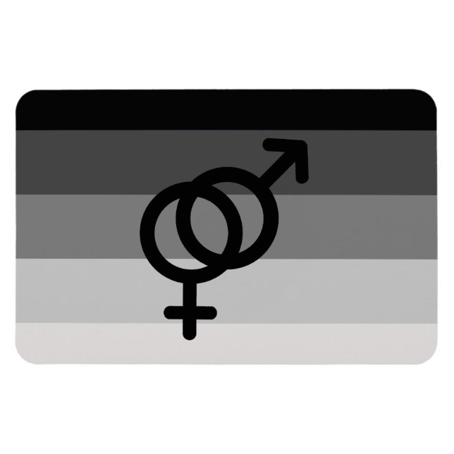 STRAIGHT FLAG ORIGINAL WITH SYMBOL -.png Magnet (Horizontal)
