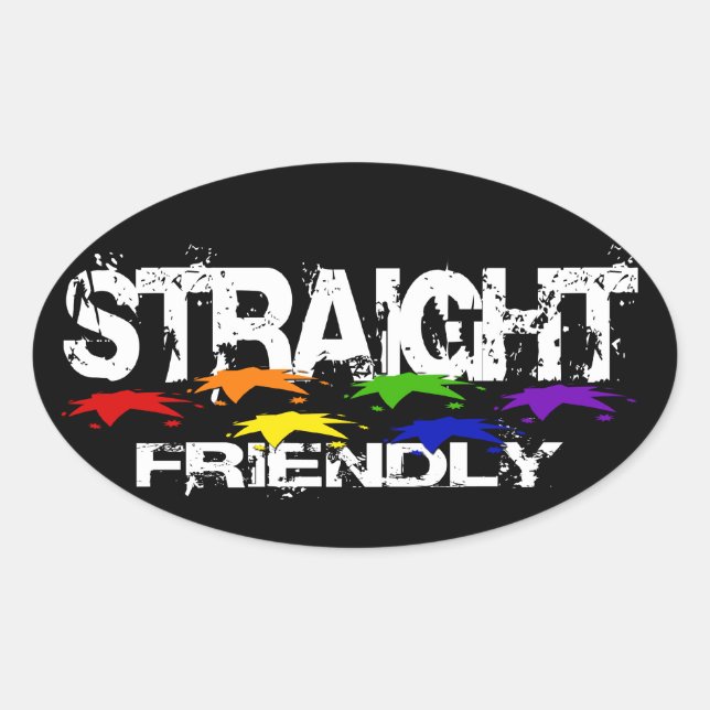 Straight Friendly Stickers (Front)