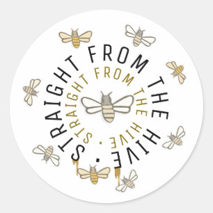 Straight From the Hive Little Bee Product Label