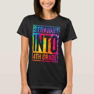 Straight Into 4th Grade Back To School T-Shirt