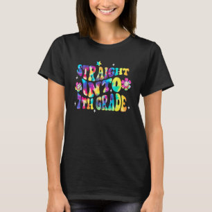 Straight Into 7th Grade Tie Dye Rainbow Back To Sc T-Shirt