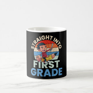Straight Into First Grade Back To School Kids Gift Coffee Mug