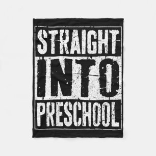 Straight Into Preschool Byck To School Fleece Blanket