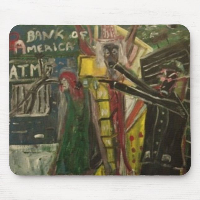 Straight Jackin B of A Mouse Mat (Front)