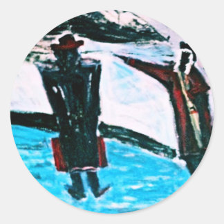 STRAIGHT JACKIN II CLASSIC ROUND STICKER