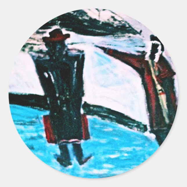 STRAIGHT JACKIN II CLASSIC ROUND STICKER (Front)