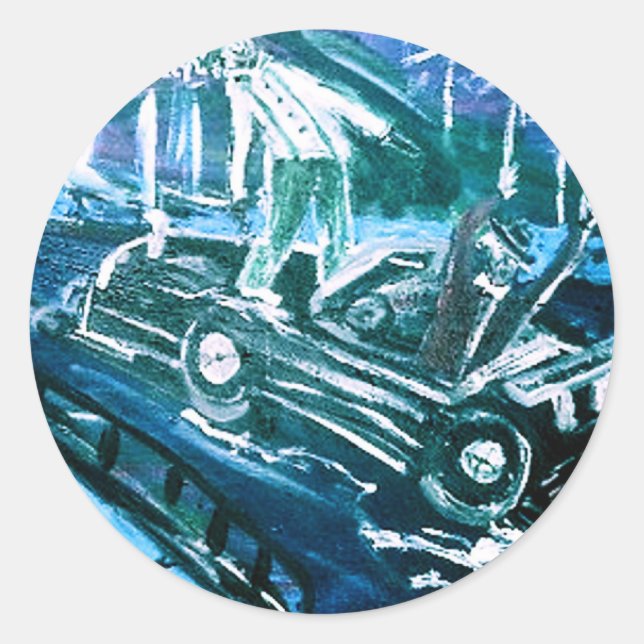 STRAIGHT JACKIN III CLASSIC ROUND STICKER (Front)