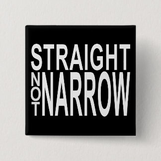 straight not narrow 15 cm square badge