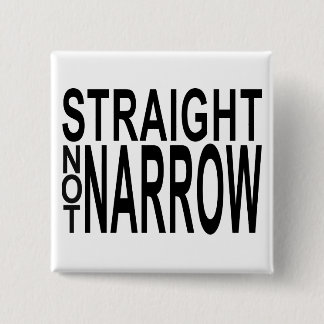 straight not narrow 15 cm square badge