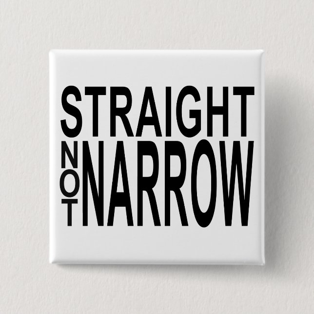 straight not narrow 15 cm square badge (Front)