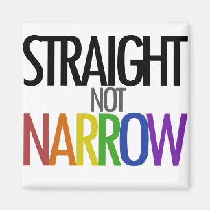 Straight not Narrow Magnet