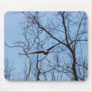 Straight On Eagle Mouse Mat