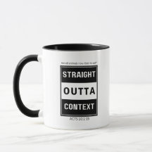 Straight Out Of Context Mug Peter's Vision Bible