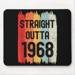 Straight Outta 1968 Funny Retro Birthday Awesome S Mouse Mat