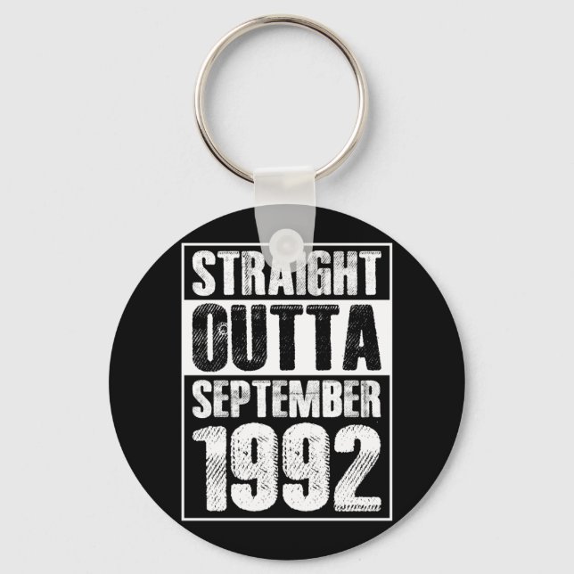 Straight Outta 1992 29th Bithday Key Ring (Front)