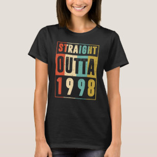 Straight Outta 1998 Vintage Graphic 24 Yrs Old 24t T-Shirt