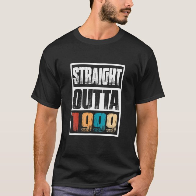 Straight Outta 1999 21Th Birthday Gift 21 Years Ol T-Shirt (Front)