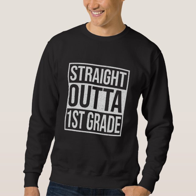 Straight Outta 1st Grade Tee First Grade Graduatio (Front)