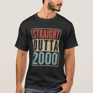Straight Outta 2000 Funny 22nd Birthday Gag Born T-Shirt